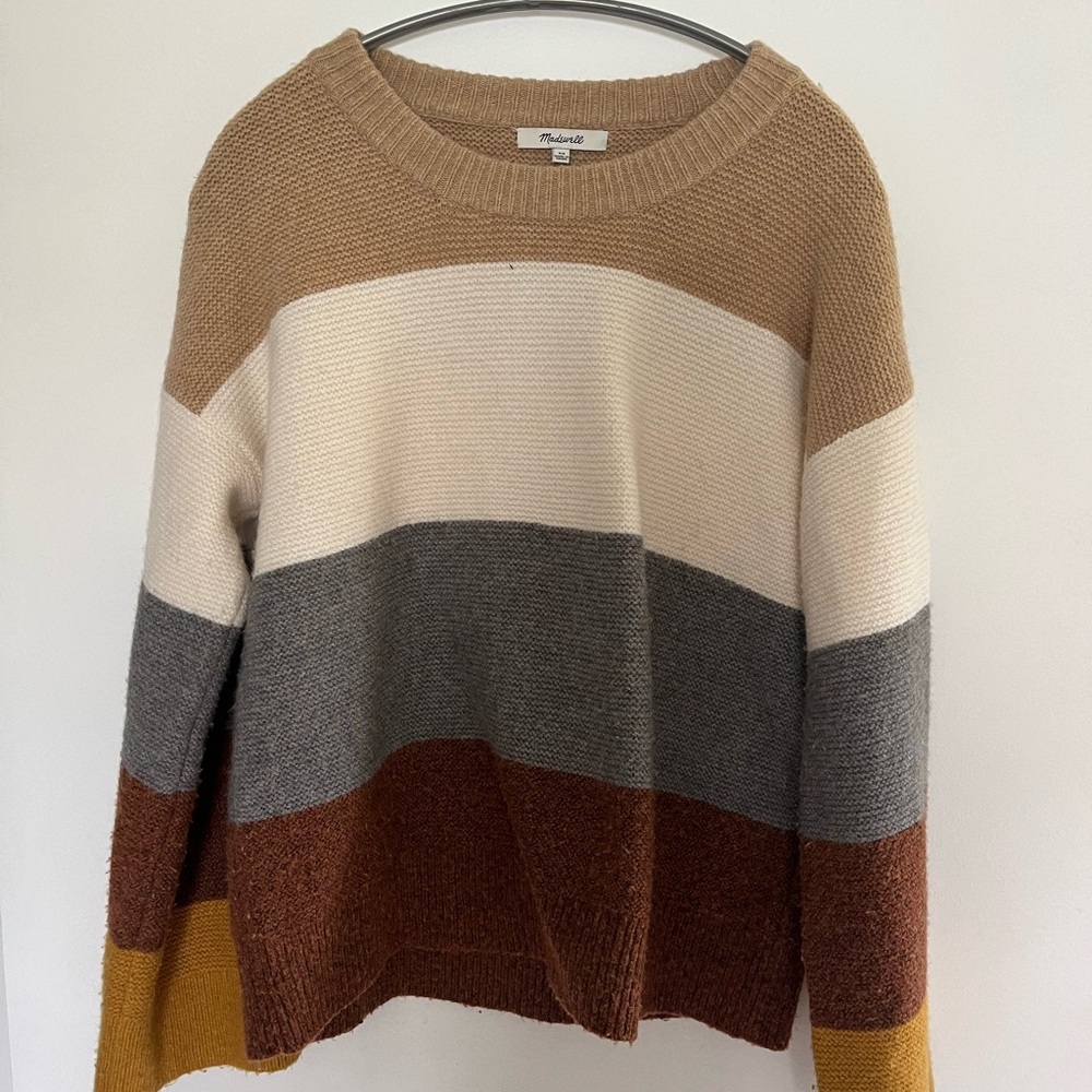 Madewell Multicolored Striped Sweater XS